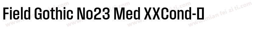 Field Gothic No23 Med XXCond字体转换